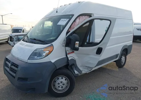 2017 Ram Promaster 1500 High Roof 136 Wb z USA, uszkodzony, nr VIN 3C6TRVBG2HE551633